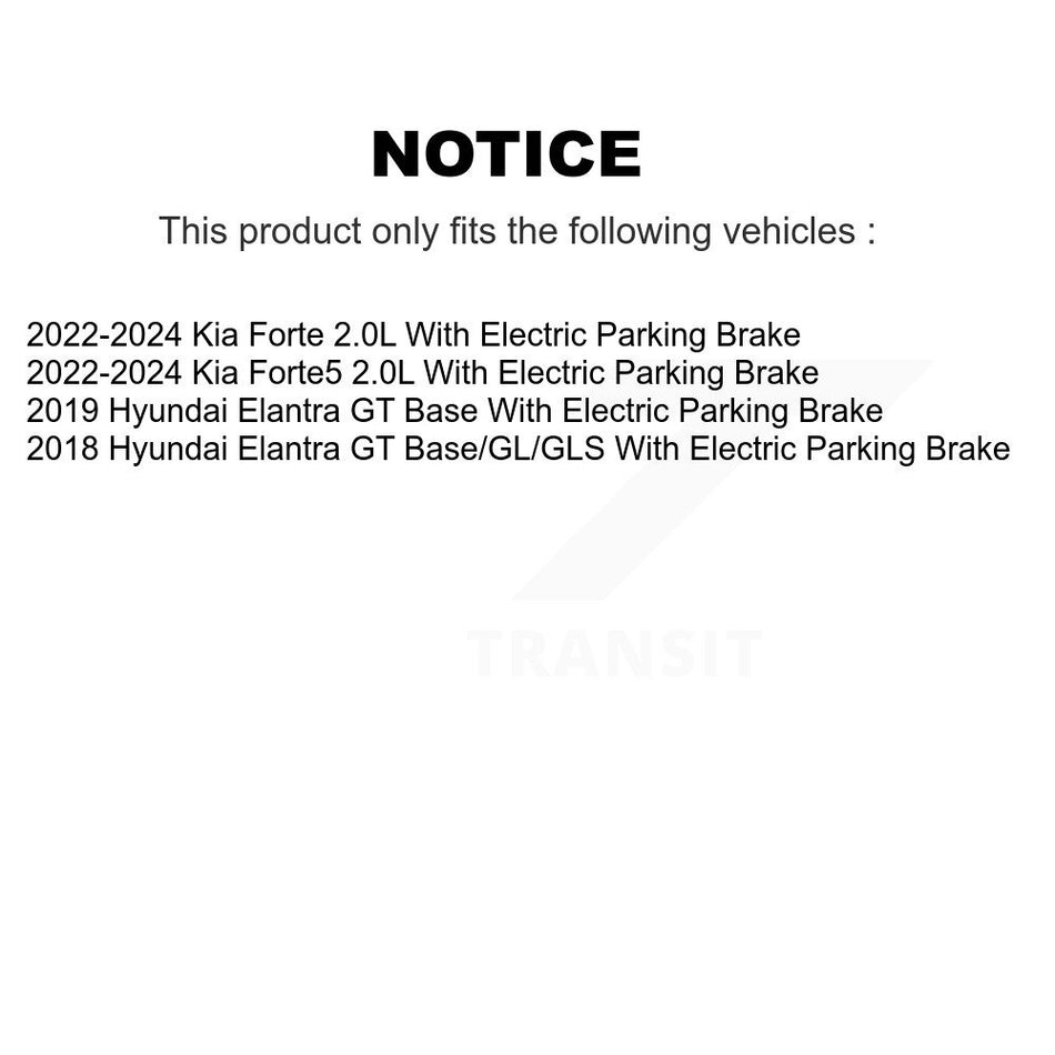Front Rear Coated Drilled Slotted Disc Brake Rotors Kit For Kia Forte5 Hyundai Elantra GT KD-100497