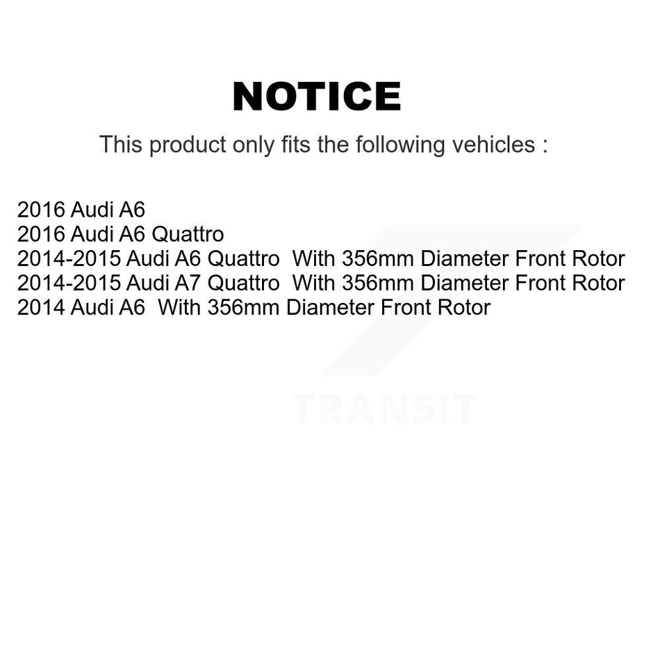 Front Rear Coated Drilled Slotted Disc Brake Rotors Kit For Audi A6 Quattro A7 KD-100503