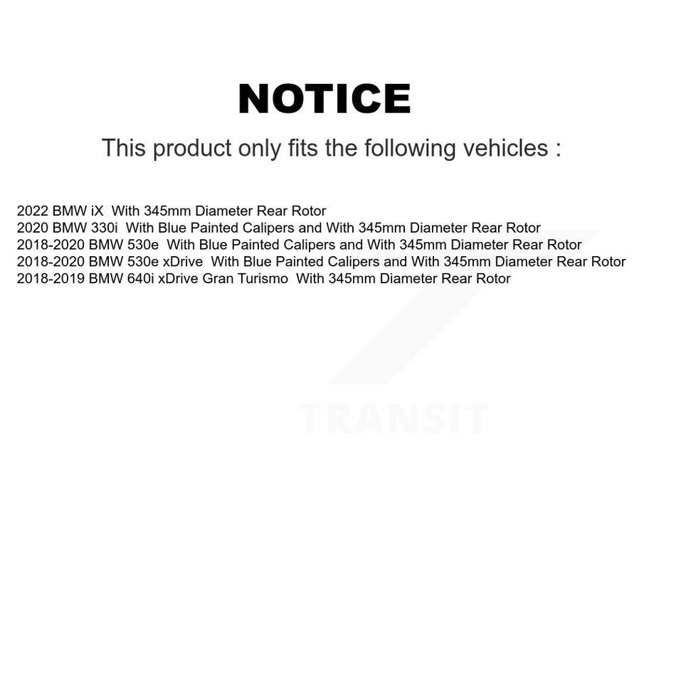 Front Rear Drilled Slot Disc Brake Rotor Kit For BMW 530e xDrive iX 640i Gran Turismo 330i KD-100639
