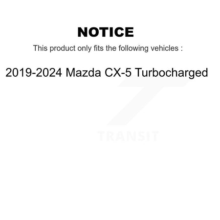 Front Rear Coated Drilled Slot Disc Brake Rotors Kit For 2019-2024 Mazda CX-5 Turbocharged KD-100681