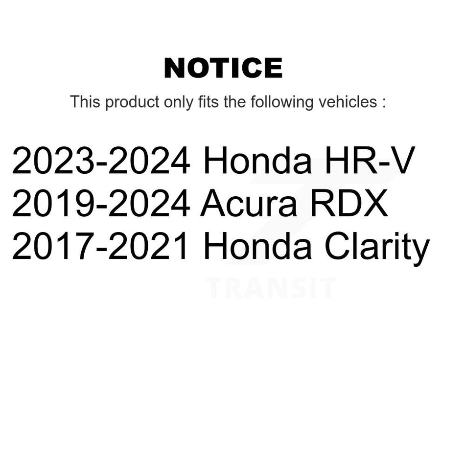 Rear Coated Drilled Slotted Disc Brake Rotors Pair For Acura RDX Honda HR-V Clarity KD-100721