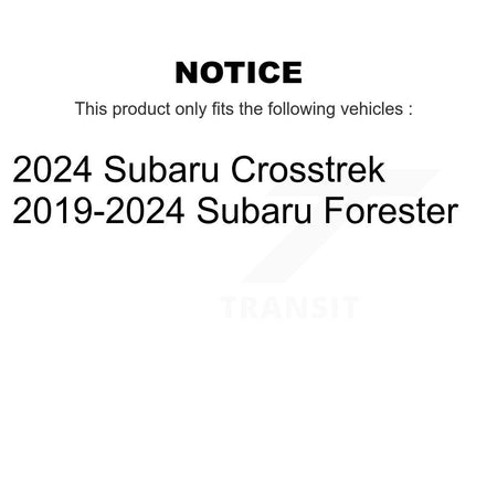 Rear Coated Drilled Slotted Disc Brake Rotors Pair For Subaru Forester Crosstrek KD-100897