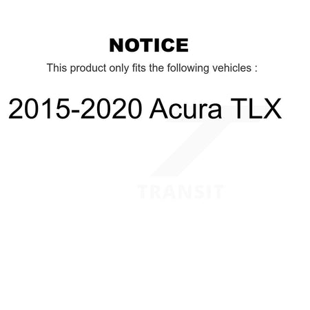 Front Coated Drilled Slotted Disc Brake Rotor And Ceramic Pad Kit For 2015-2020 Acura TLX KDA-100011