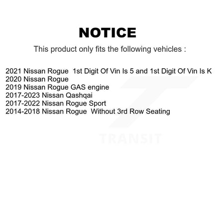 Front Coated Drilled Slot Disc Brake Rotor Ceramic Pad Kit For Nissan Rogue Sport Qashqai KDA-100046
