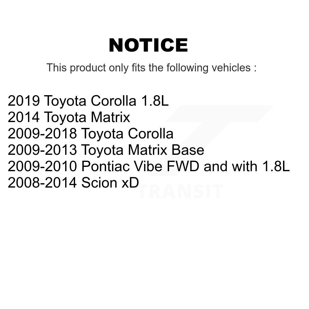 Front Drill Slot Brake Rotor Ceramic Pad Kit For Toyota Corolla Matrix Pontiac Vibe Scion KDA-100179
