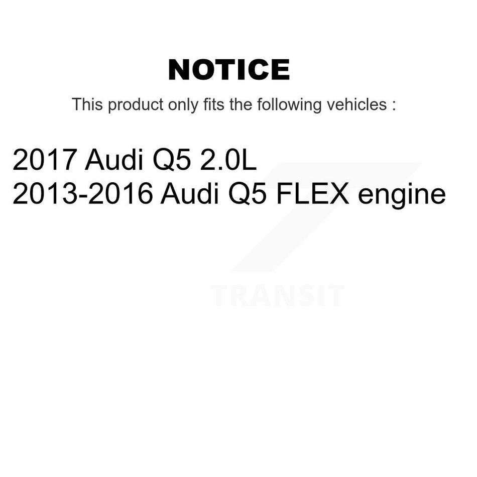 Front Coated Drilled Slotted Disc Brake Rotors And Semi-Metallic Pads Kit For Audi Q5 KDA-100272