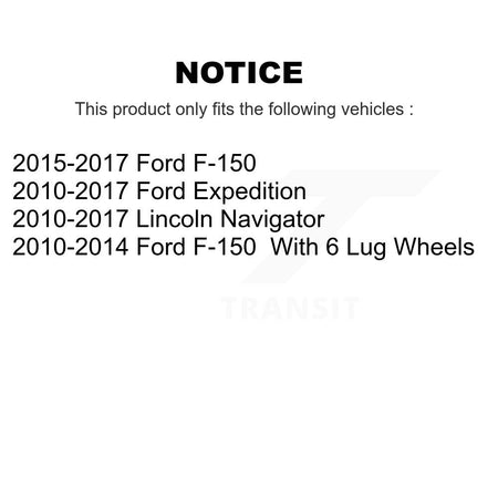 Front Drill Slot Brake Rotors Ceramic Pad Kit For Ford F-150 Expedition Lincoln Navigator KDA-100521