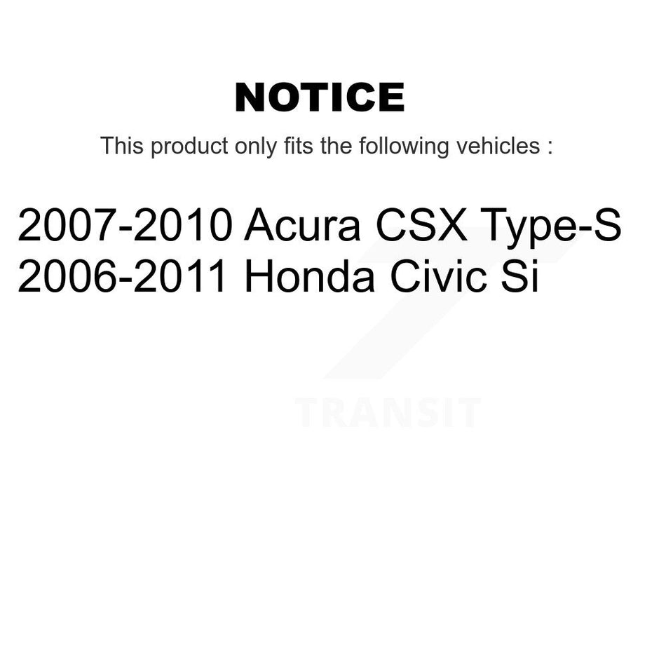 Front Rear Ceramic Pad Coated Drilled Slot Disc Brake Rotor Kit For Honda Civic Acura CSX KDA-100841