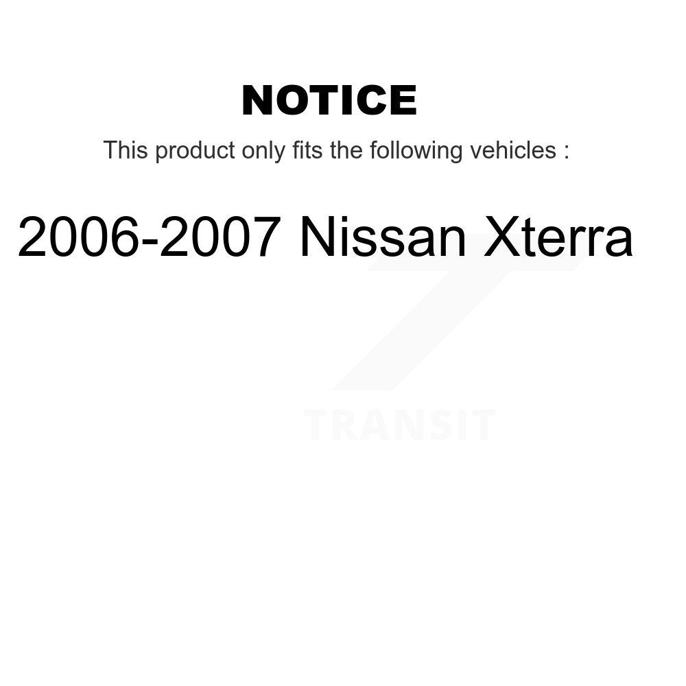 Front Rear Ceramic Pad Coated Drill Slot Disc Brake Rotor Kit For 2006-2007 Nissan Xterra KDA-102442