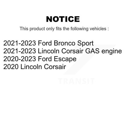 Front Rear Ceramic Pad Drilled Slot Brake Rotors Kit For Ford Escape Bronco Sport Lincoln KDA-102970