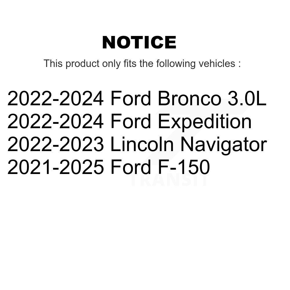 Front Drilled Slot Brake Rotor & Ceramic Pad Kit For Ford F-150 Bronco Expedition Lincoln KDA-103024