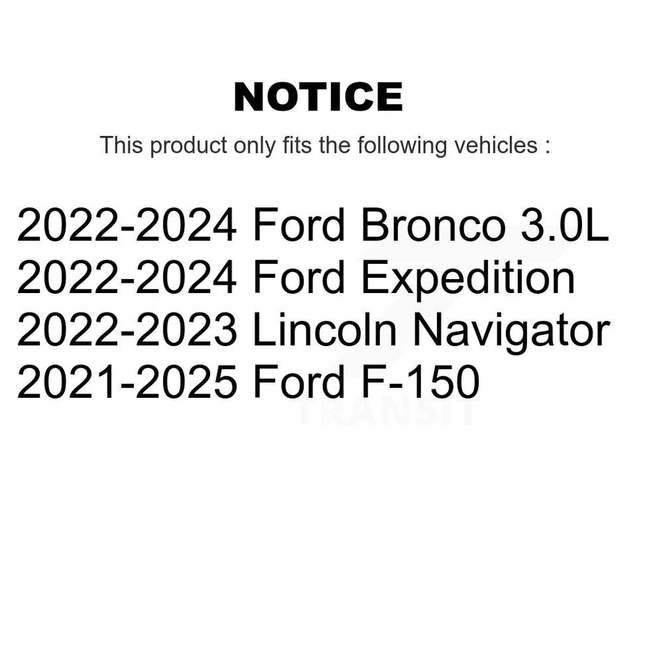Front Drilled Slot Brake Rotor & Ceramic Pad Kit For Ford F-150 Bronco Expedition Lincoln KDA-103024