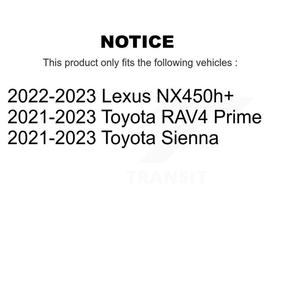 Front Rear Ceramic Pad Drill Slot Disc Brake Rotor Kit For Toyota Sienna RAV4 Prime Lexus KDA-103154
