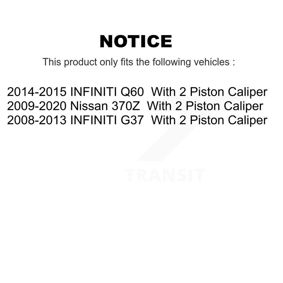 Rear Disc Drilled & Slotted Rotors Ceramic Pads Parking Shoes Kit For INFINITI G37 Nissan KDA-103233