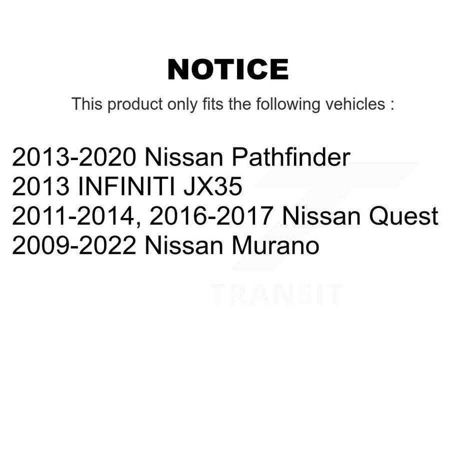 Rear Disc Drilled & Slotted Rotors Ceramic Pads Parking Shoes And Hardware Kit For Nissan KDA-103671