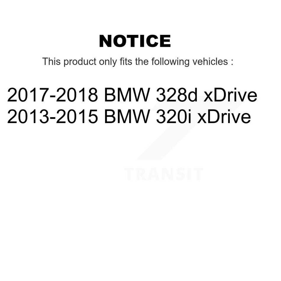 Front Rear Coated Drilled Slotted Disc Brake Rotors And Semi-Metallic Pads Kit For BMW 328i xDrive 320i 330i 428i 430i Gran Coupe 328d GT KDF-100340