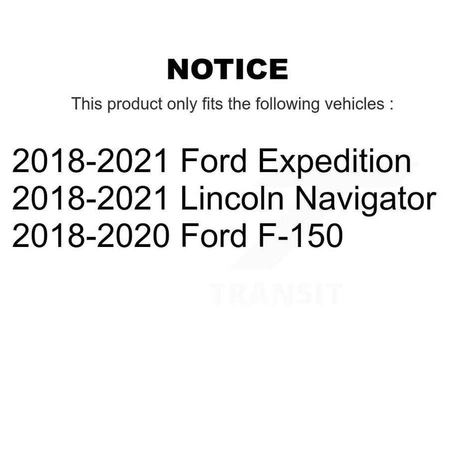 Front Drill Slot Disc Brake Rotor Semi-Metallic Pad Kit For Ford F-150 Expedition Lincoln KDF-101203