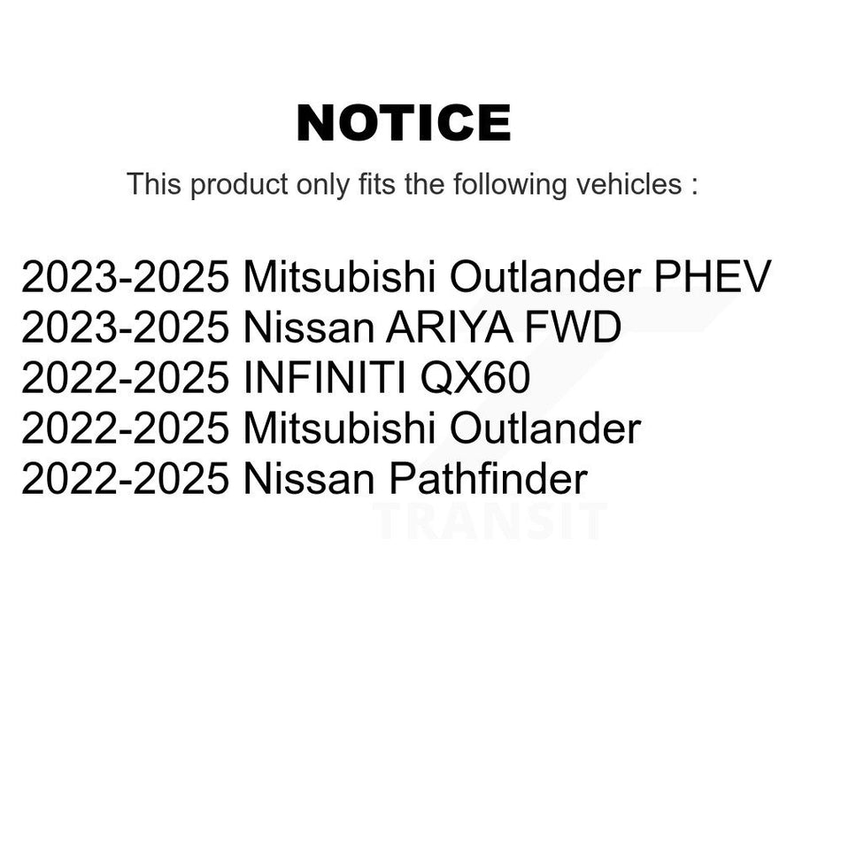 Front Rear Drilled Slot Brake Rotor Semi-Metallic Pad Kit For Mitsubishi Outlander Nissan KDF-101294