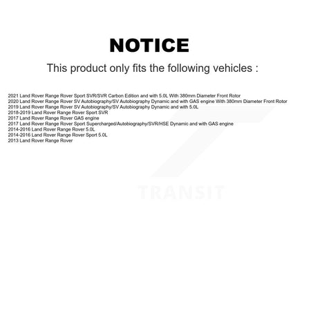 Front Rear Drilled Slot Disc Brake Rotor Semi-Metallic Pad Kit For Land Rover Range Sport KDF-101811
