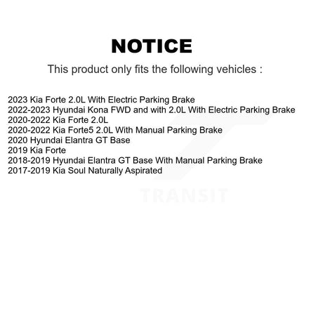 Front Rear Drilled Slot Brake Rotor Semi-Metallic Pad Kit For Kia Hyundai Forte Kona Soul KDS-100636