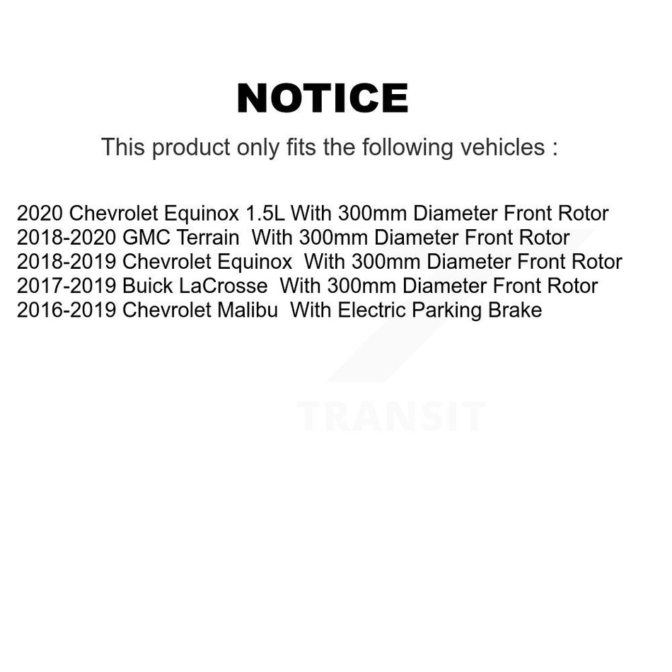 Front Rear Coated Drilled Slotted Disc Brake Rotors And Semi-Metallic Pads Kit For Chevrolet Equinox Malibu GMC Terrain Buick LaCrosse KDS-100707