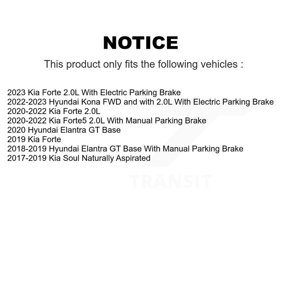 Front Rear Coated Drilled Slotted Disc Brake Rotors And Ceramic Pads Kit For Kia Soul Forte Hyundai Elantra GT Kona Forte5 KDT-100738