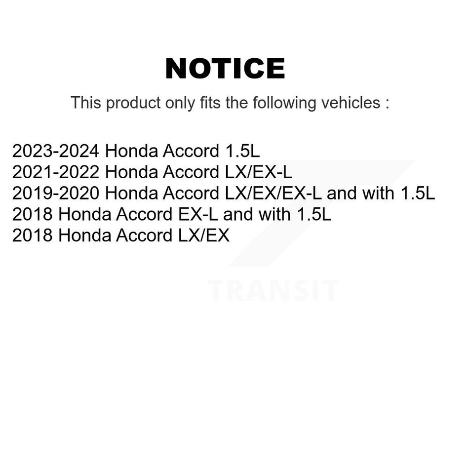 Front Rear Coated Drilled Slotted Disc Brake Rotors And Ceramic Pads Kit For Honda Accord KDT-100739