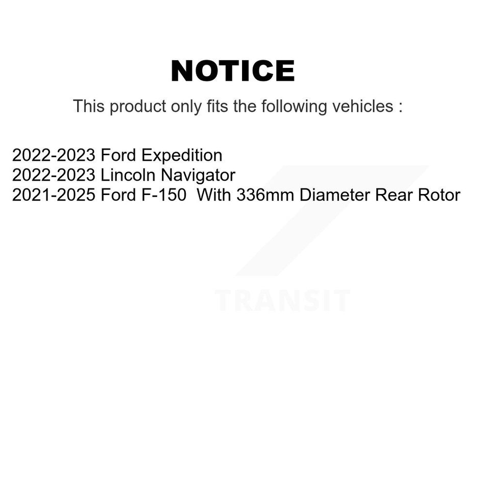 Front Rear Drill Slot Disc Brake Rotors Ceramic Pad Kit For Ford F-150 Expedition Lincoln KDT-101375