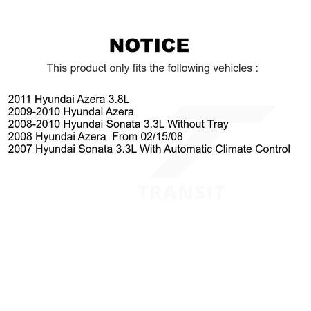 1x Air + 1x Cabin Filter (2 Total) Kit For Hyundai Sonata Azera KFL-100005