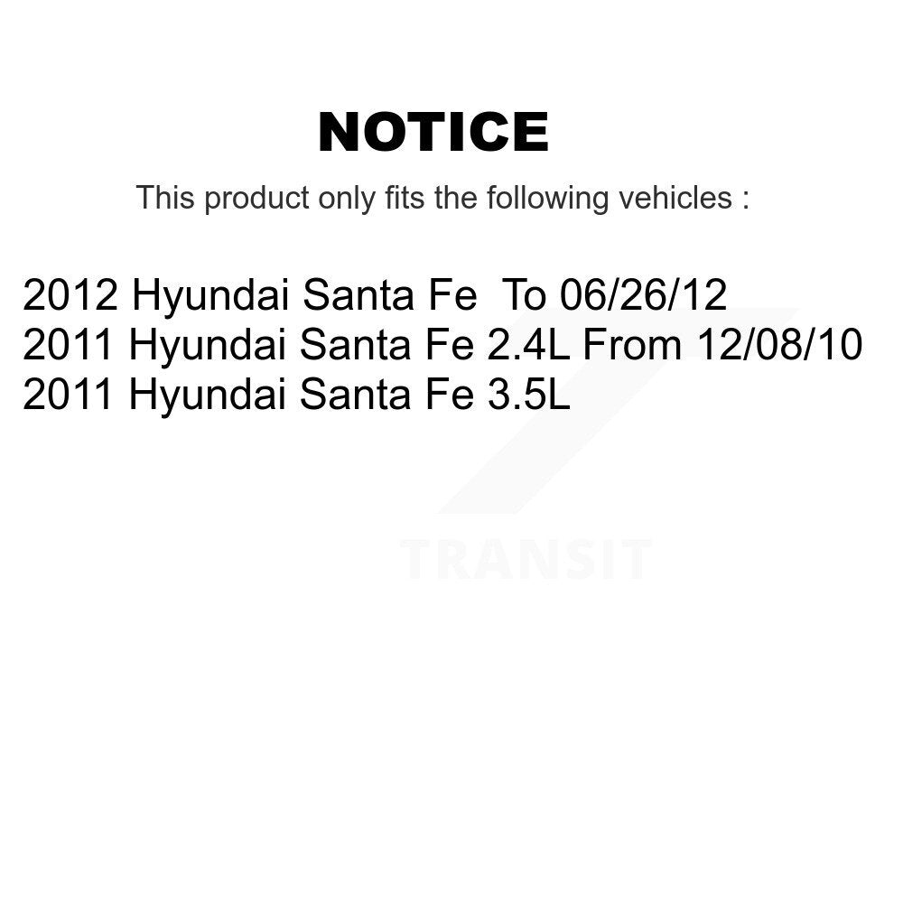 1x Air + 1x Cabin Filter (2 Total) Kit For Hyundai Santa Fe KFL-100008