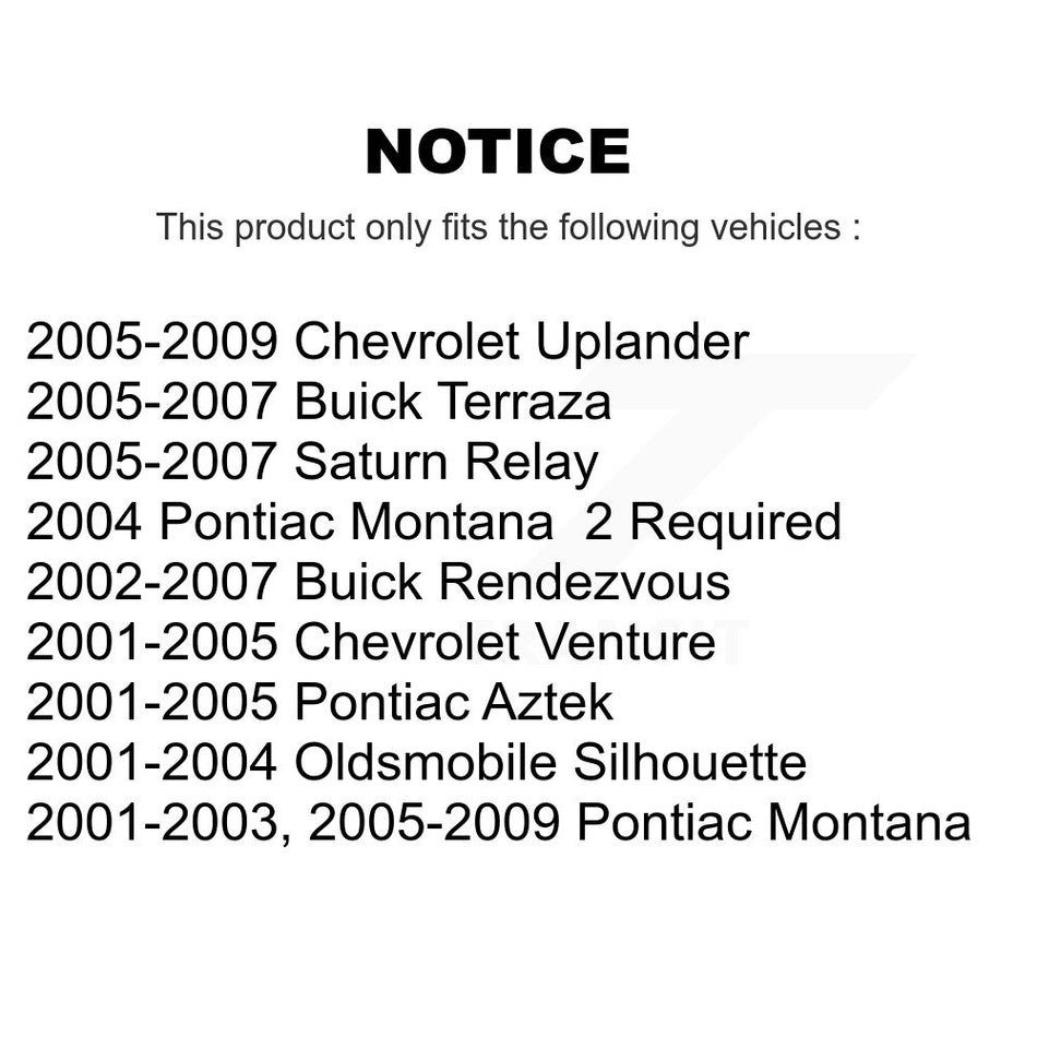 1x Air + 1x Cabin Filter (2 Total) Kit For Pontiac Montana Chevrolet Uplander Buick Aztek KFL-100028