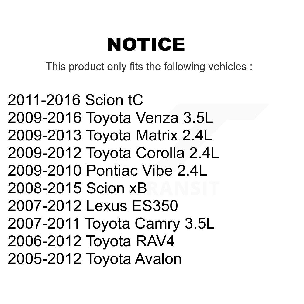 1x Air + 1x Cabin Filter (2 Total) Kit For Toyota Corolla RAV4 Matrix Camry Venza Pontiac KFL-100103