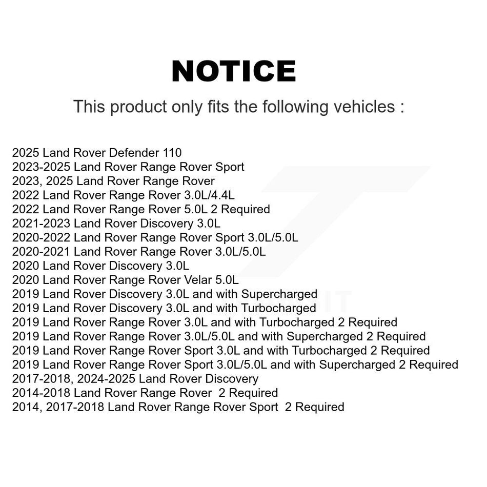 1x Air + 1x Cabin Filter (2 Total) Kit For Land Rover Range Sport Discovery Velar 110 KFL-100110