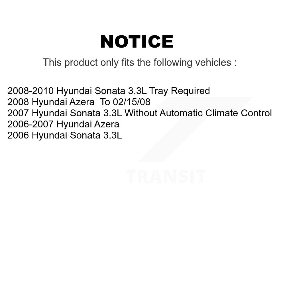 1x Air + 1x Cabin Filter (2 Total) Kit For Hyundai Sonata Azera KFL-100113