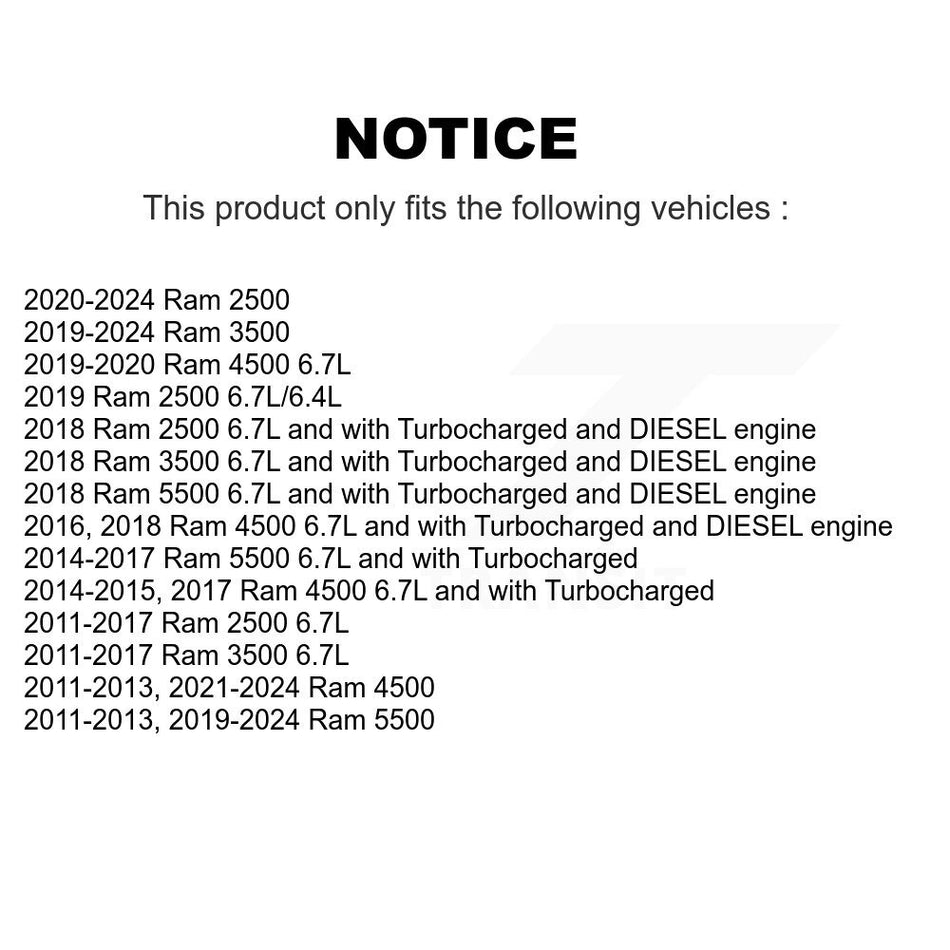 1x Air + 1x Cabin Filter (2 Total) Kit For Ram 2500 3500 4500 5500 KFL-100122