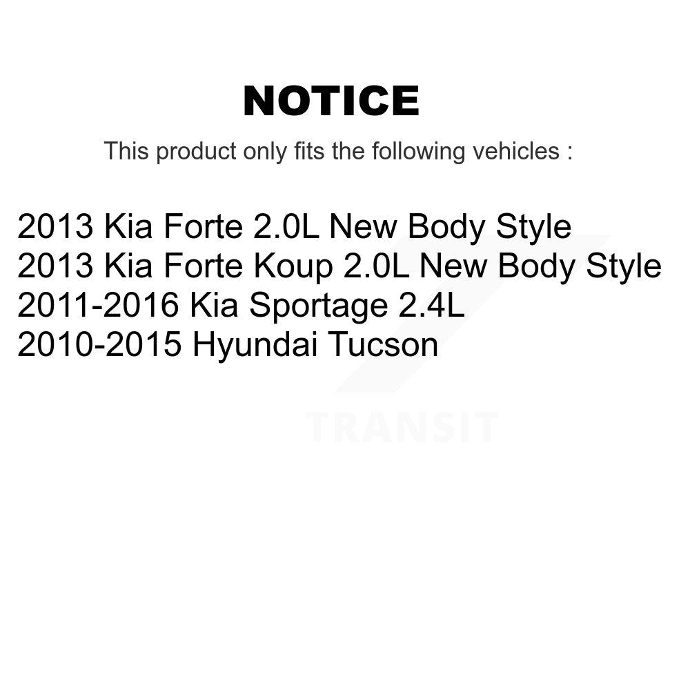 1x Air + 1x Cabin Filter (2 Total) Kit For Hyundai Tucson Kia Sportage Forte Koup KFL-100139