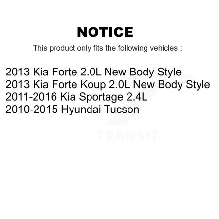 1x Air + 1x Cabin Filter (2 Total) Kit For Hyundai Tucson Kia Sportage Forte Koup KFL-100139