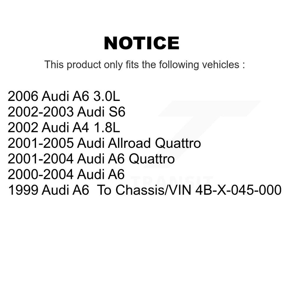 1x Air + 1x Cabin Filter (2 Total) Kit For Audi A6 Quattro Allroad A4 S6 KFL-100154