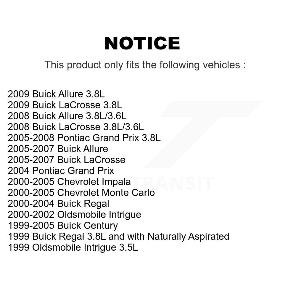 1x Air + 1x Cabin Filter (2 Total) Kit For Buick LaCrosse Chevrolet Pontiac Grand Prix KFL-100157