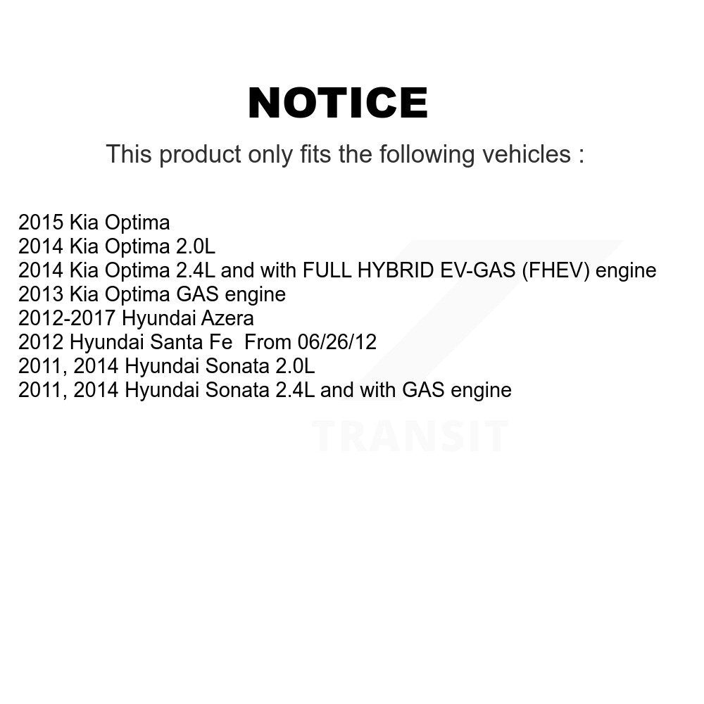 1x Air + 1x Cabin Filter (2 Total) Kit For Hyundai Kia Optima Sonata Santa Fe Azera KFL-100323