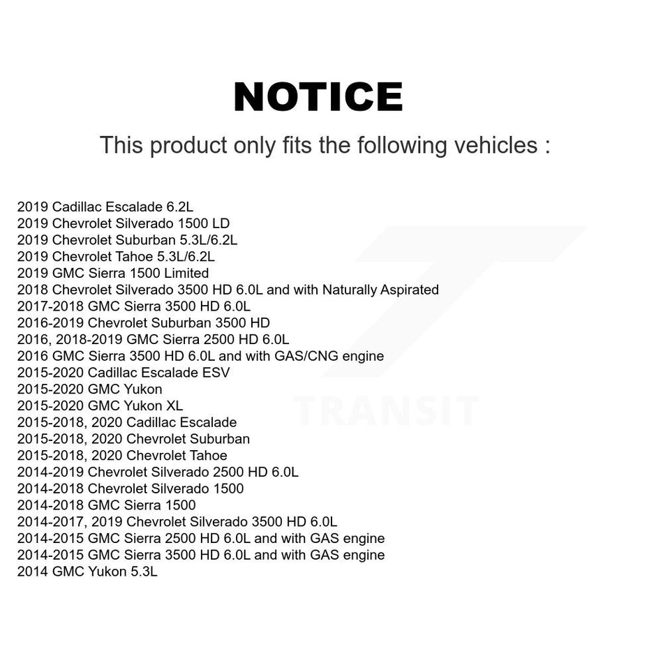 1x Air + 1x Cabin Filter (2 Total) Kit For GMC Chevrolet Sierra 1500 Silverado 2500 HD XL KFL-100354