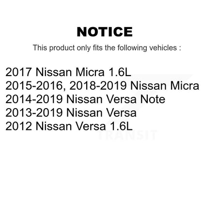 1x Air + 1x Cabin Filter (2 Total) Kit For Nissan Micra Versa Note KFL-100368