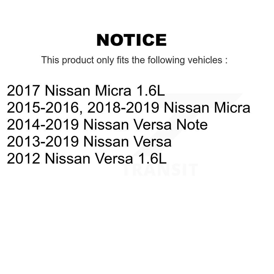 1x Air + 1x Cabin Filter (2 Total) Kit For Nissan Micra Versa Note KFL-100368