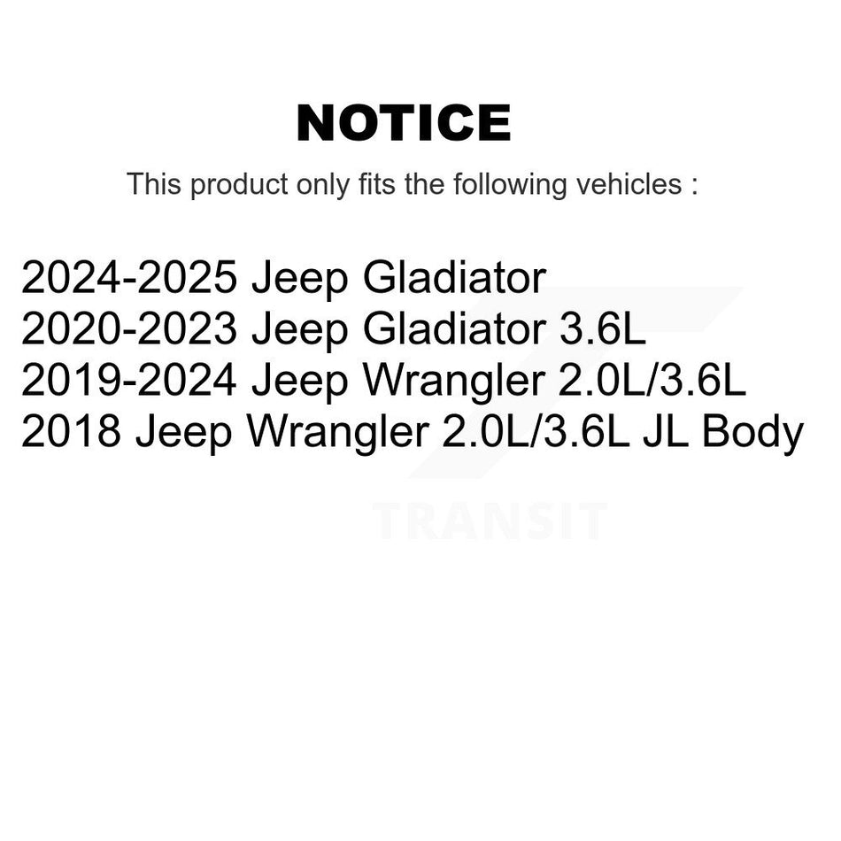 1x Air + 1x Cabin Filter (2 Total) Kit For Jeep Wrangler Gladiator KFL-103053