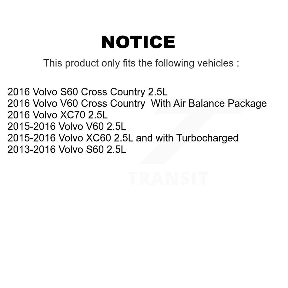 1x Air + 1x Cabin Filter (2 Total) Kit For Volvo XC60 S60 V60 XC70 Cross Country KFL-103126