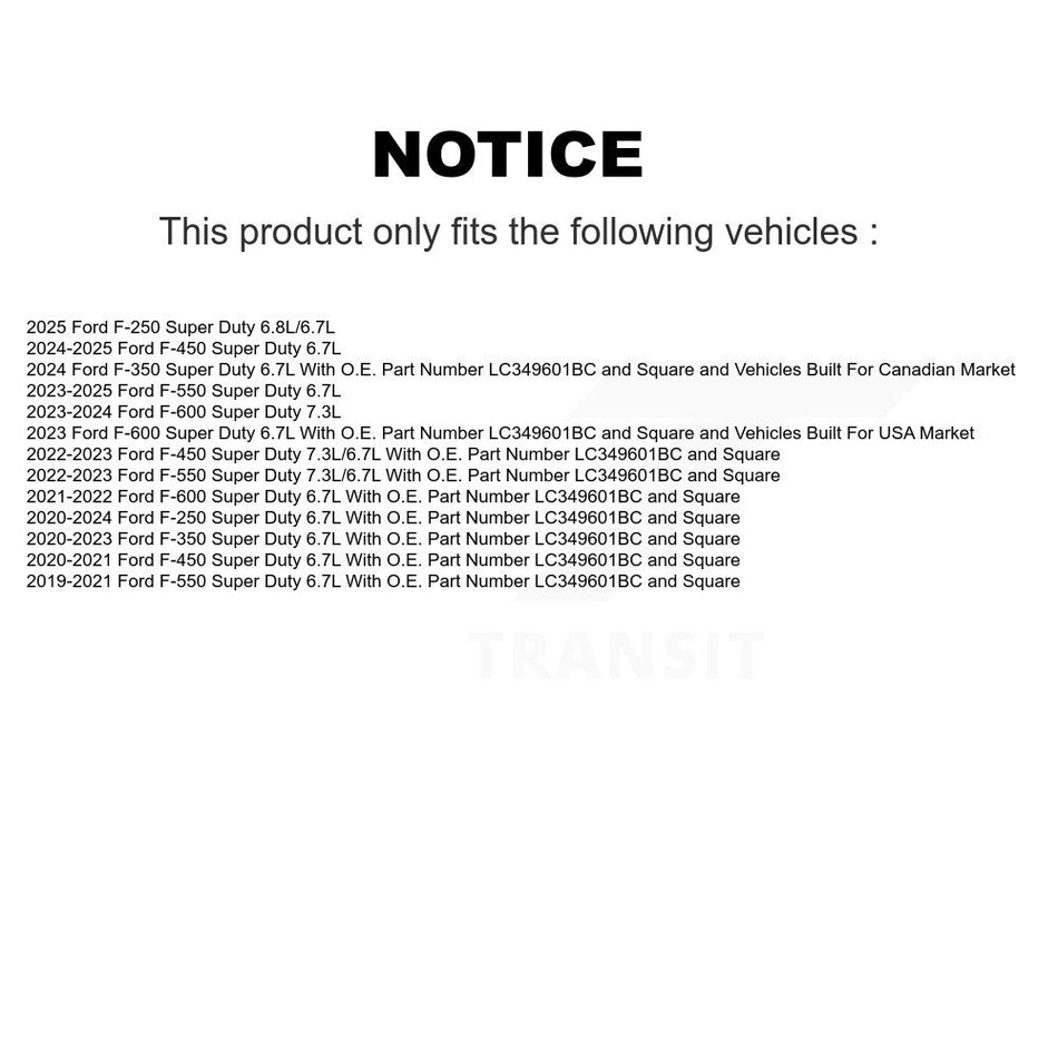 1x Air + 1x Cabin Filter (2 Total) Kit For Ford F-350 Super Duty F-250 F-450 F-550 F-600 KFL-103135