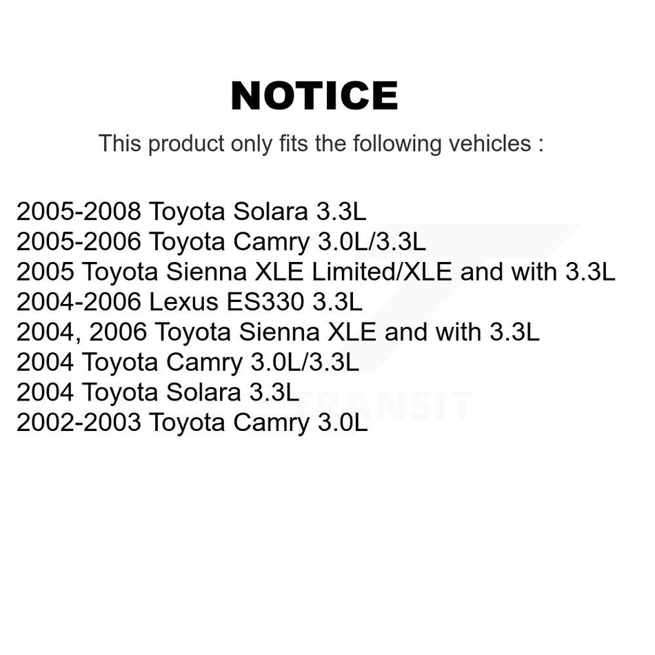 1x Air + 1x Cabin + 1x Engine Oil Filter Filter (3 Total) Kit For Toyota Camry Sienna KFM-100152