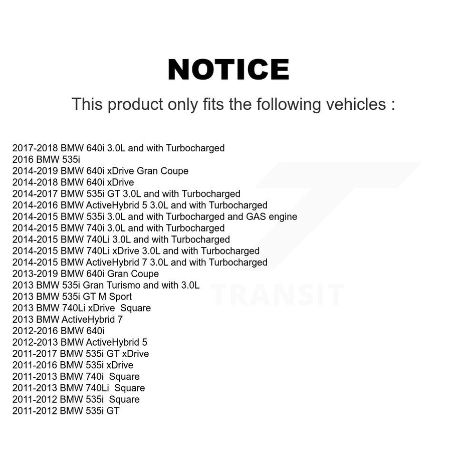 1x Air + 1x Cabin + 1x Engine Cartridge Oil Filter (3 Total) Kit For BMW 535i xDrive GT 5 KFM-100381