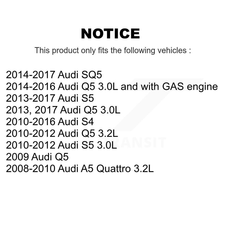 1x Air + 1x Cabin + 1x Engine Cartridge Oil Filter (3 Total) Kit For Audi Q5 S4 S5 SQ5 A5 KFM-100405