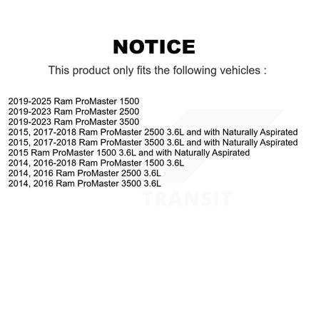 1x Air + 1x Cabin + 1x Engine Cartridge Oil Filter (3 Total) Kit For Ram ProMaster 2500 KFM-100408